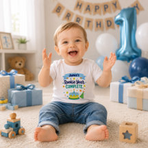Personalised Rookie Year Complete 1st Birthday 