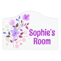 Personalised room sign name