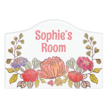 Personalised room sign name