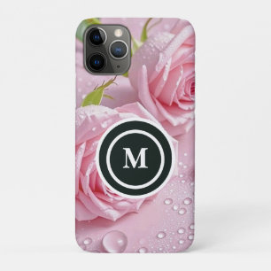 Personalised Rose Boho Floral Watercolor iPhone 11 Pro Case