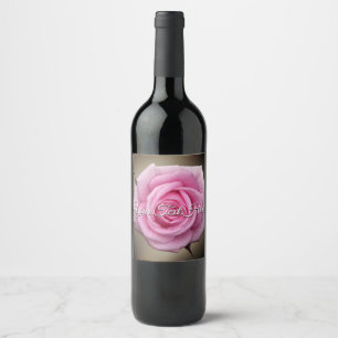Personalised Rose Bottle Labels 