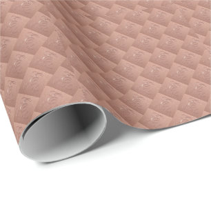 Personalised Rose Gold Glitter Name Design – Emely Wrapping Paper