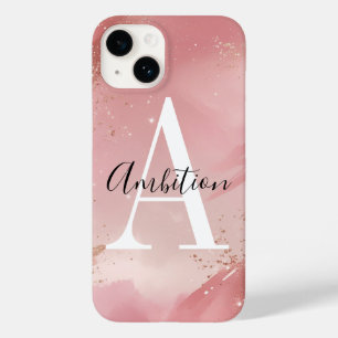 Personalised Rose Gold Glitter Phone Case – Custom