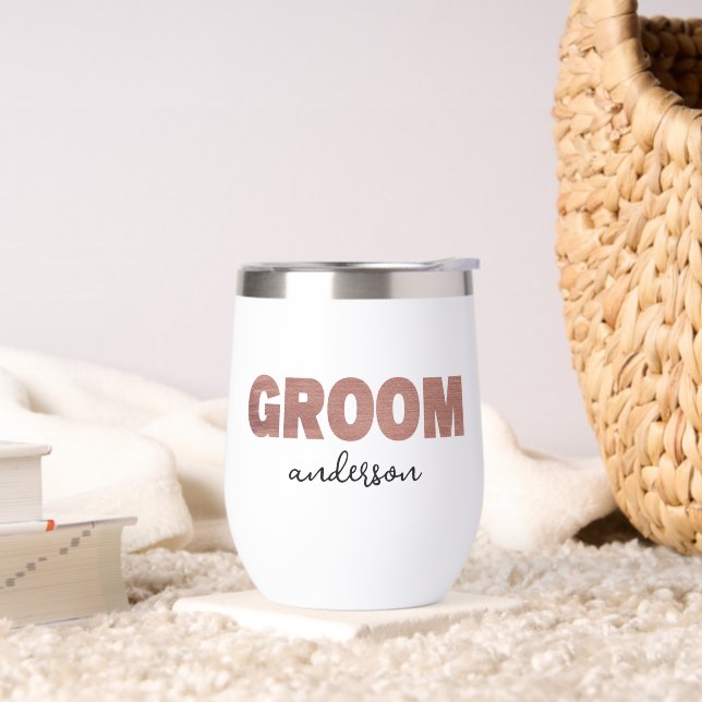 Personalised Rose Gold Groom Name (Living Room)