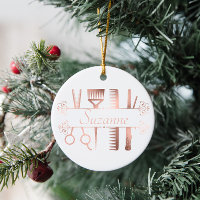 Personalised Rose Gold hair Stylist Hairdresser