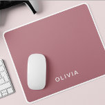 Personalised Rose Gold Monogram Name  Mouse Pad<br><div class="desc">Upgrade your workspace with this personalised rose gold monogram name mouse pad. Featuring a stylish rose gold monogram, this custom mouse pad adds a touch of elegance to any desk or office setting. Crafted from a smooth, durable surface, it provides precision for your mouse movements while offering comfort for long...</div>