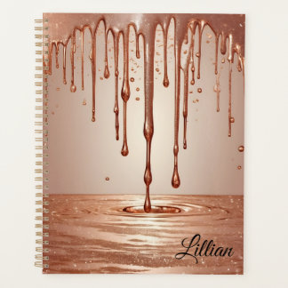 Personalised Rose Gold Undated Planner