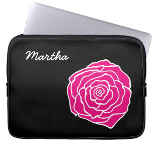 Personalised Rose Laptop Case