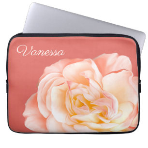 Personalised Rose Laptop Sleeve