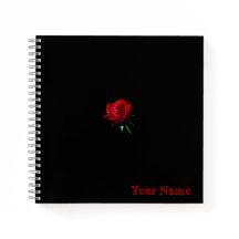 Personalised Rose notebook