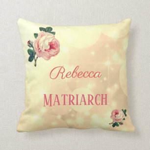 Personalised Roses Matriarch Mother Cushion
