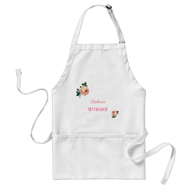 Personalised Roses Matriarch Mother Standard Apron (Front)