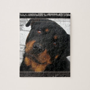 Personalised rottweiler jigsaw puzzle