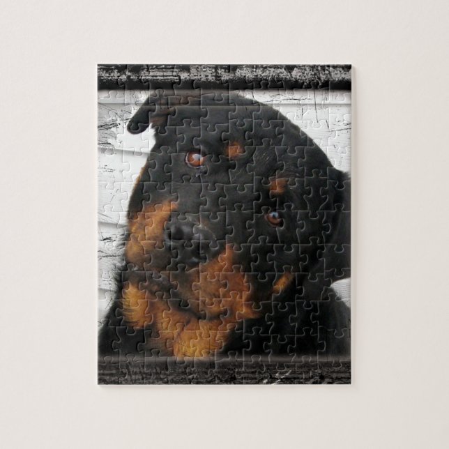 Personalised rottweiler jigsaw puzzle (Vertical)