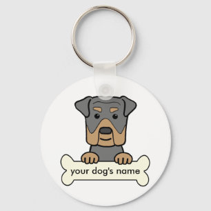 Personalised Rottweiler Key Ring