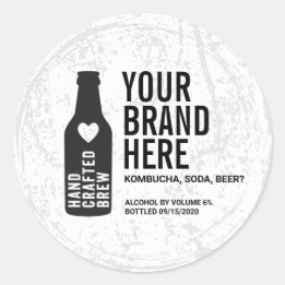 Personalised Round bottle or canning labels