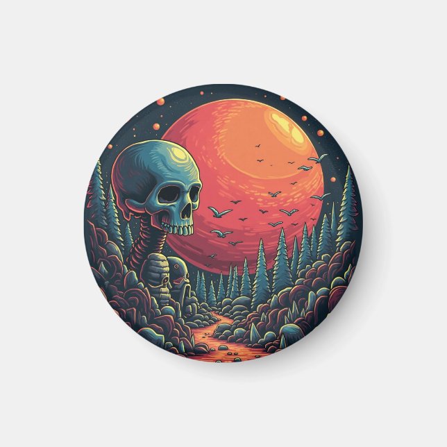 "Personalised Round Magnet – Custom Photo or Desig (Front)