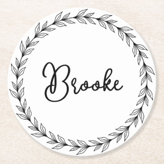 Personalised Round Paper Coaster