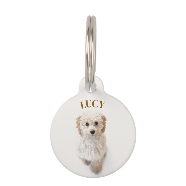 Personalised Round Pet Tag  (Front)