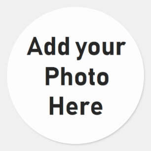 Personalised  Round Photo Small Stickers