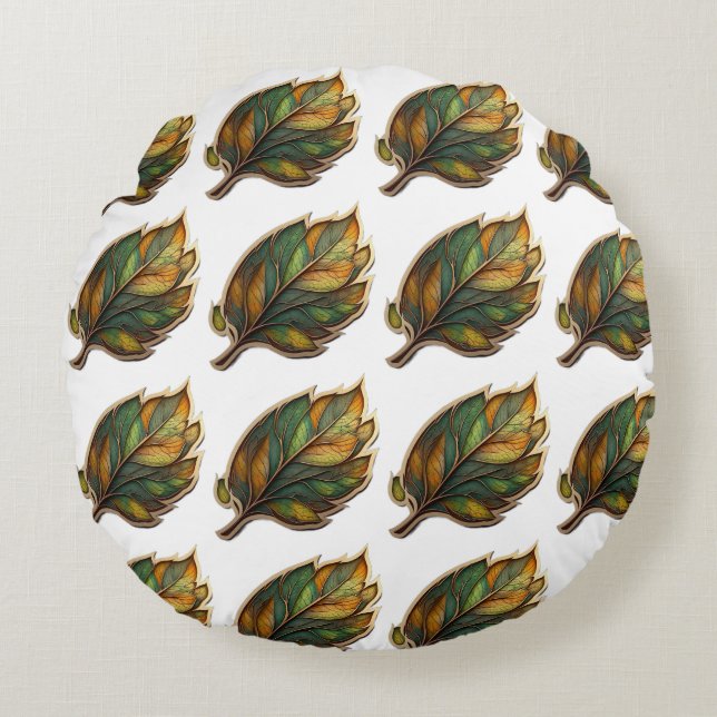 Personalised Round Pillow |Custom Home Décor Cush (Front)