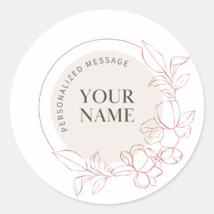 Personalised Round Stickers   Customisable Sticker