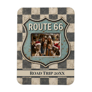 Personalised Route 66 Road Trip Memories Magnet