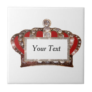 Personalised Royal Crown Ceramic Tile