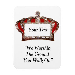 Personalised Royal Crown Magnet