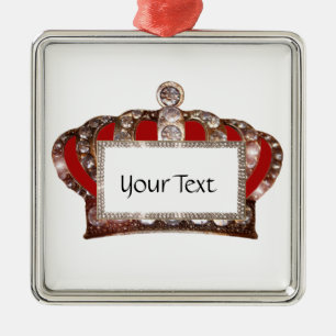 Personalised Royal Crown Metal Ornament