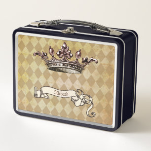 Personalised Royal Decree Metal Lunch Box