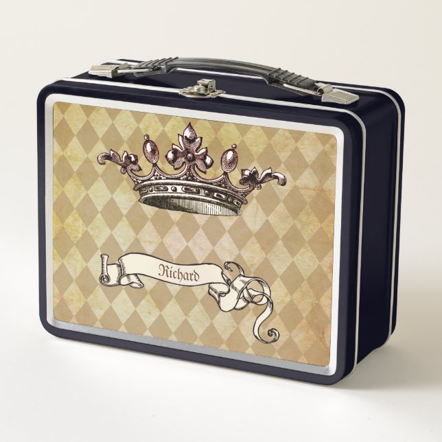 Personalised Royal Decree Metal Lunch Box (Front)