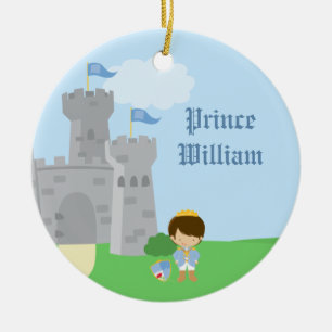 Personalised royal prince charming boys ornament