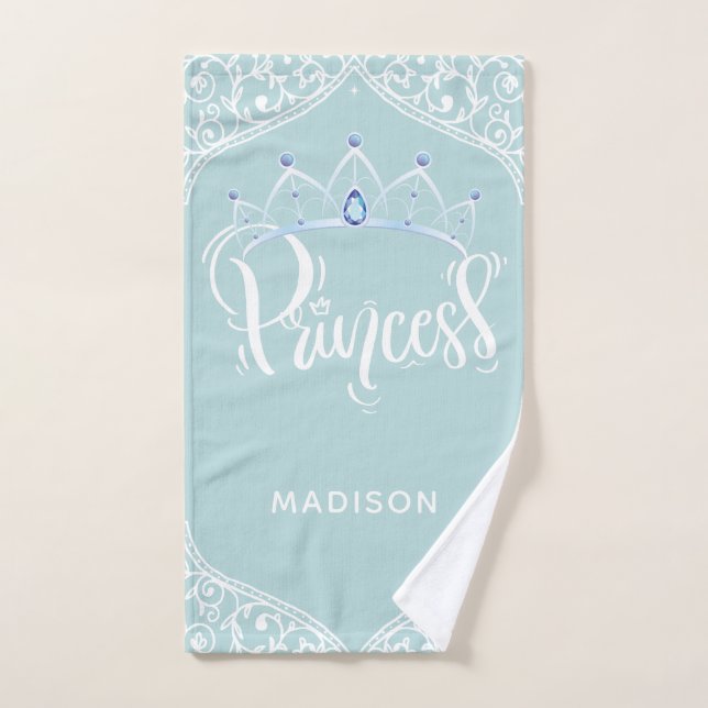 Personalised Royal Princess Hand Towel (Hand Towel)