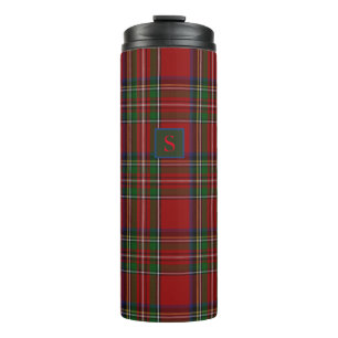 Personalised Royal Stewart Tartan Gifts Him Men Thermal Tumbler
