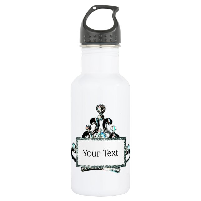 Personalised “Royal Tiara” 532 Ml Water Bottle (Front)