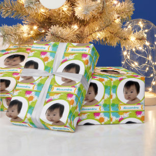 Personalised Royalty Baby Photo Wrapping Paper