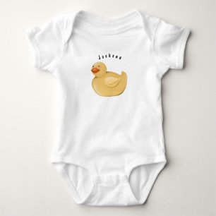 Personalised Rubber Duck Baby Bodysuit