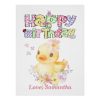 Personalised Rubber Duck First Birthday