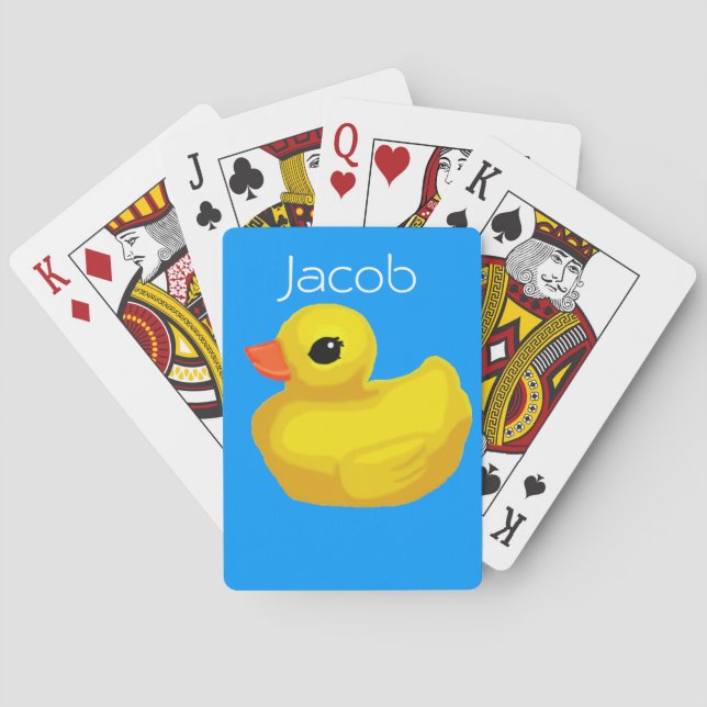Personalised "Rubber Ducky" Playing Cards (Back)
