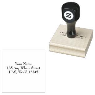 Personalised rubber stamp