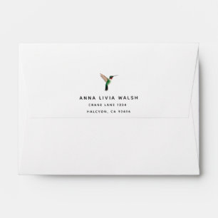 Personalised Ruby-throated Hummingbird Envelope