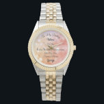 Personalised Ruby Wedding Anniversary Watch<br><div class="desc">Gorgeous personalised Wife Ruby Wedding Anniversary Watch.</div>