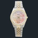 Personalised Ruby Wedding Anniversary Watch<br><div class="desc">Gorgeous personalised Wife Ruby Wedding Anniversary Watch.</div>