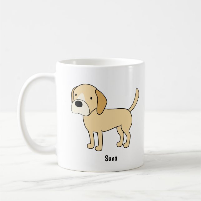Personalised Rubyfornia Dogs Classic Mug (Left)