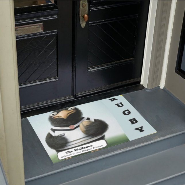  Personalised Rugby Enthusiast's Door Mat (Creator Uploaded)