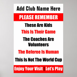 Personalised Rugby Kid's Game Poster