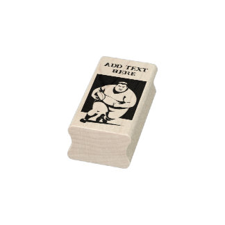 Personalised Rugby Player - Wood Art Stamp