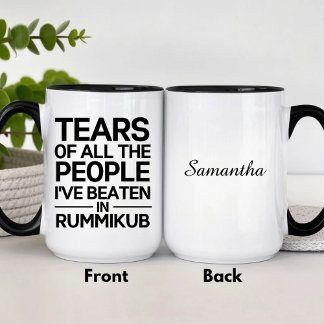 Personalised Rummikub Trophy Coffee Mug