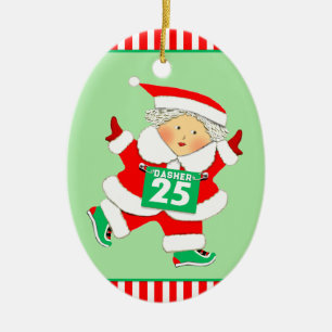 Personalised Runner Collectable Ceramic Ornament
